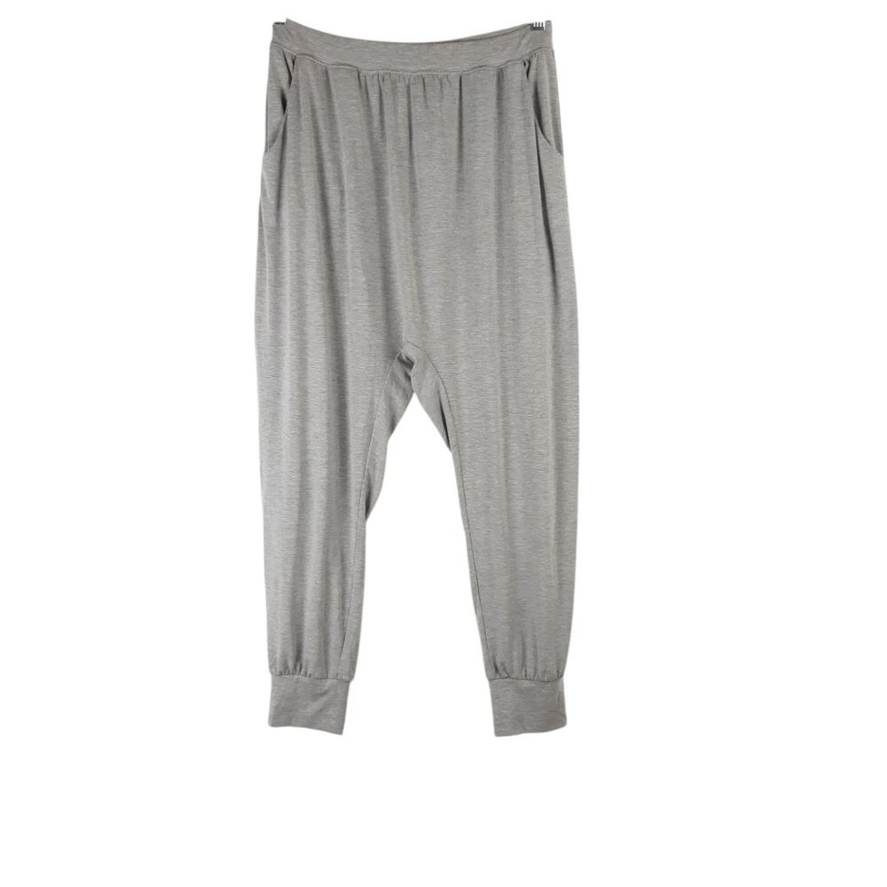Spiritual Gangster Gray Jersey Harem Yoga Relaxed Pants Size Large - Picture 3 of 8